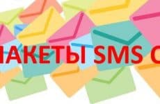 Подробное описание пакеов смс-сообщений от МТС