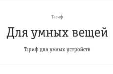 Тариф Билайн Для Умных Вещей (скриншот с сайта оператора связи)